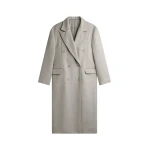 The Frankie Shop Bellace Wool Coat - Taupe - Oversized Minimalist Coats in Beige - Shop at Luxury Shoes 