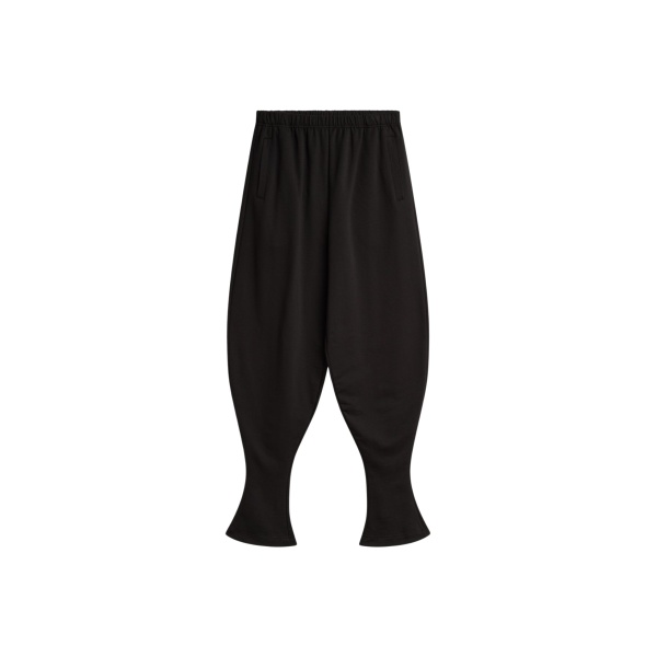 The Frankie Shop Bercy Curved Jersey Joggers - Black - Oversized Minimalist Pants in Black - Shop at Luxury Shoes 