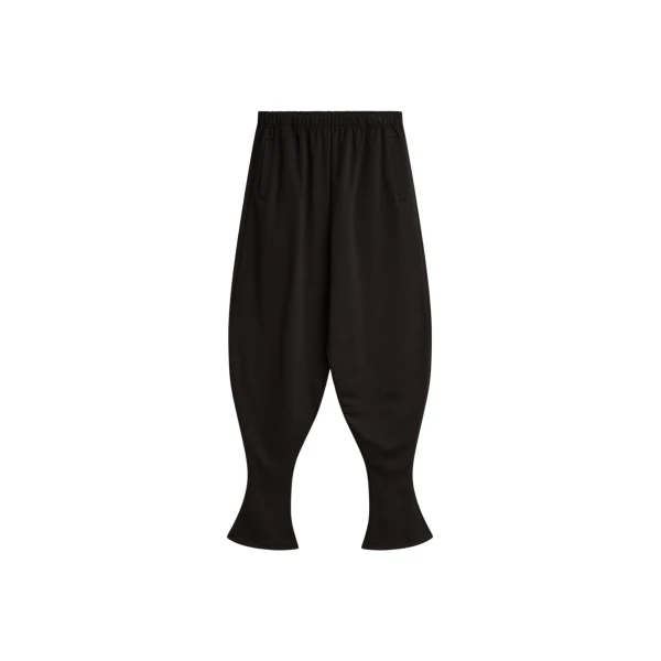 The Frankie Shop Bercy Curved Jersey Joggers - Black - Oversized Minimalist Pants in Black - Shop at Luxury Shoes 