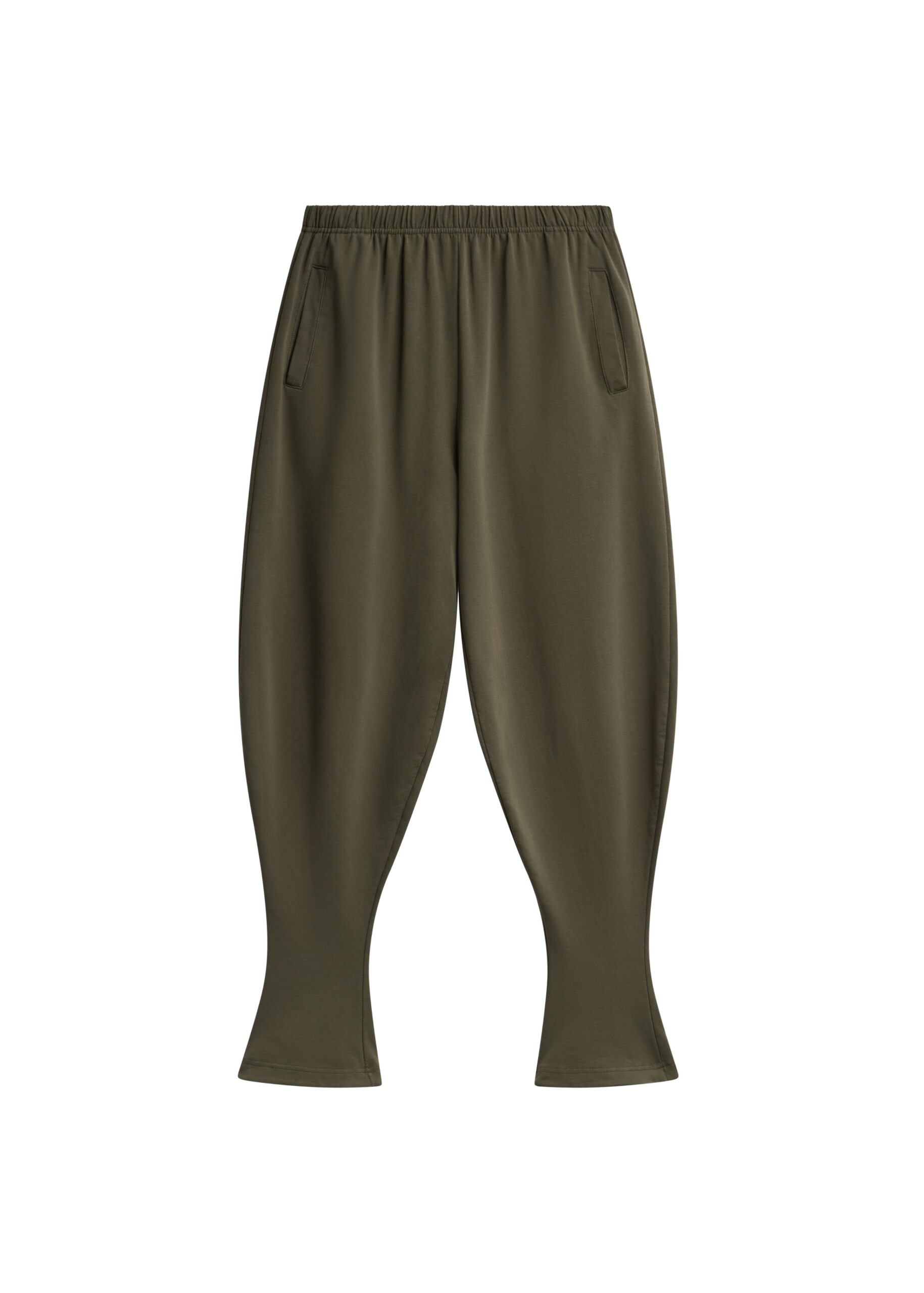 The Frankie Shop Bercy Curved Jersey Joggers – Olive