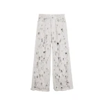 The Frankie Shop Bethany Bull Destroy Jeans - Wind Grey - Oversized Minimalist Pants in Grey - Shop at Luxury Shoes 