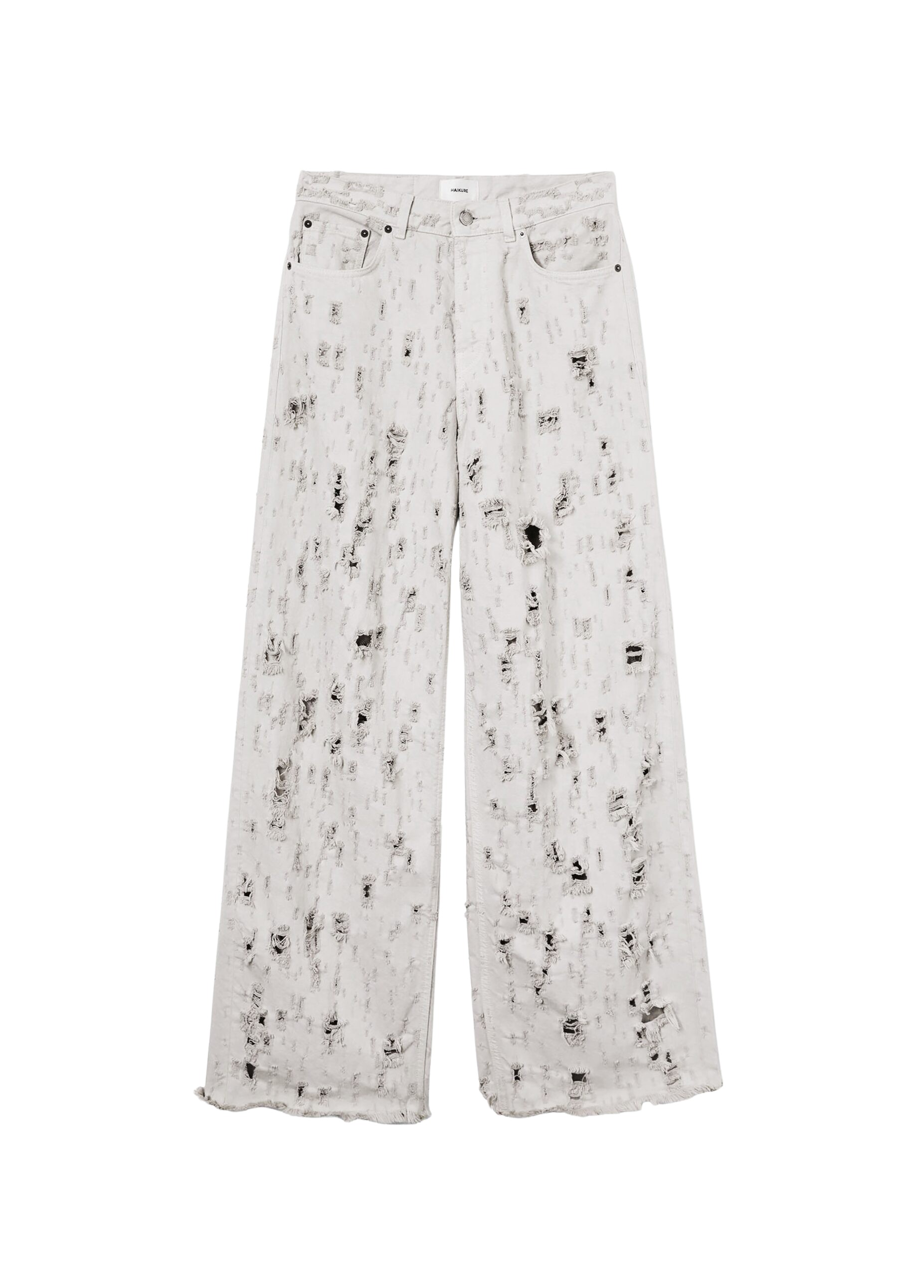 The Frankie Shop Bethany Bull Destroy Jeans – Wind Grey
