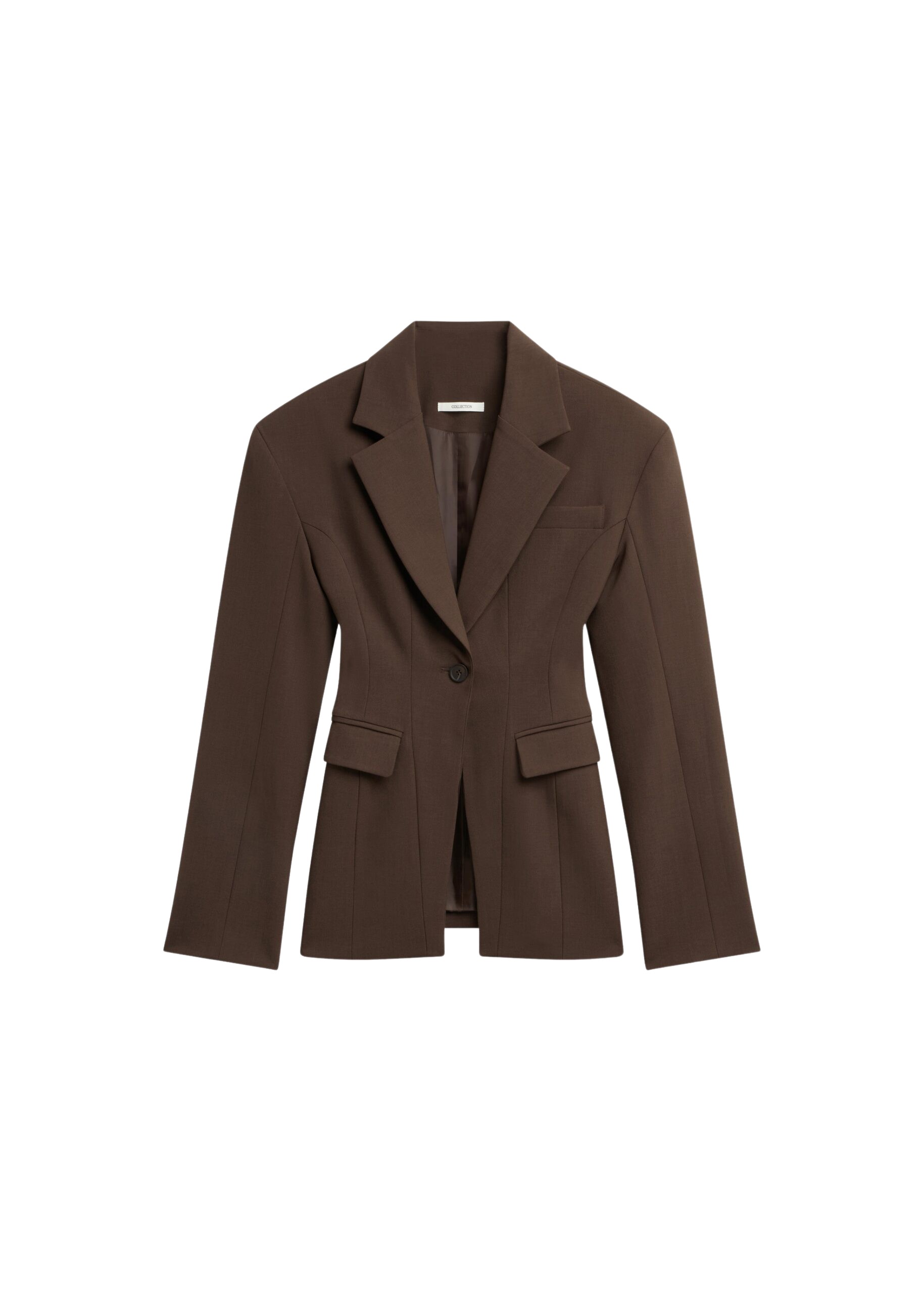 The Frankie Shop Bianca Hourglass Blazer – Brown