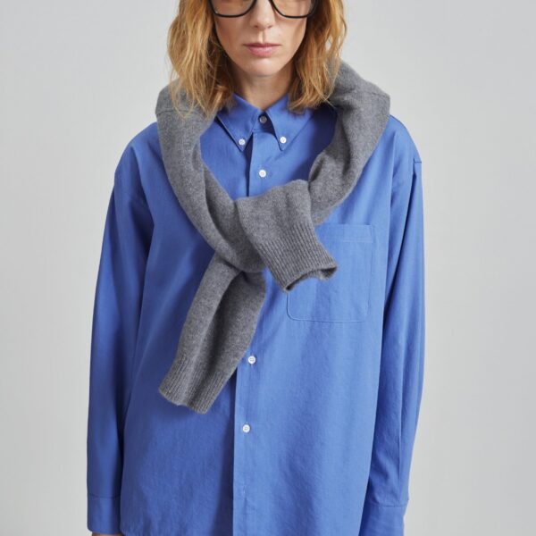 The Frankie Shop Bijnor Oxford Shirt – Blue, view 3