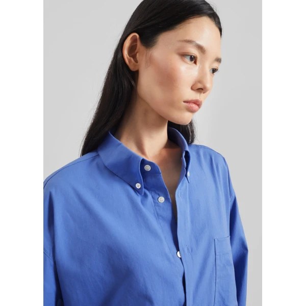 The Frankie Shop Bijnor Oxford Shirt – Blue, view 5
