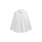The Frankie Shop Bijnor Oxford Shirt - White - Oversized Minimalist Tops in White - Shop at Luxury Shoes 
