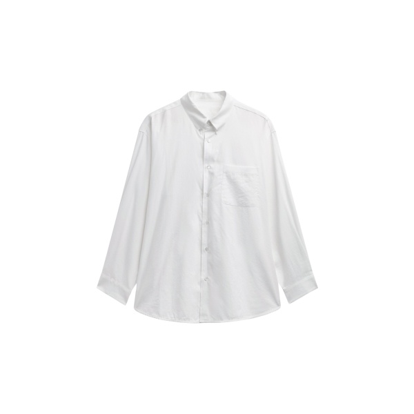 The Frankie Shop Bijnor Oxford Shirt - White - Oversized Minimalist Tops in White - Shop at Luxury Shoes 