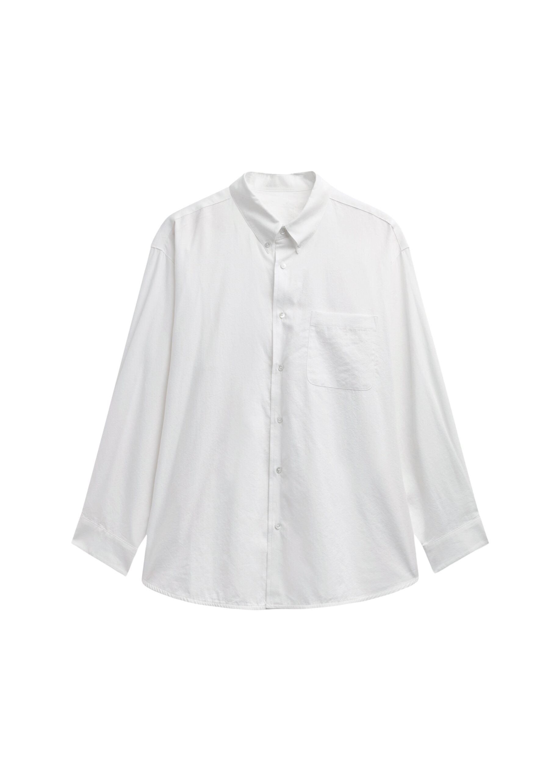 The Frankie Shop Bijnor Oxford Shirt - White - Oversized Minimalist Tops in White - Shop at Luxury Shoes 