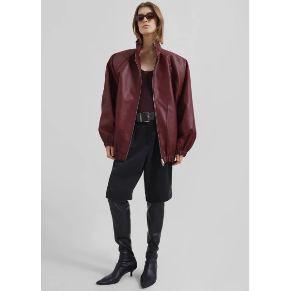 The Frankie Shop Bilbao Pleated Linen Bermuda Shorts - Black - Oversized Minimalist Shorts in Black - Shop at Luxury Shoes 