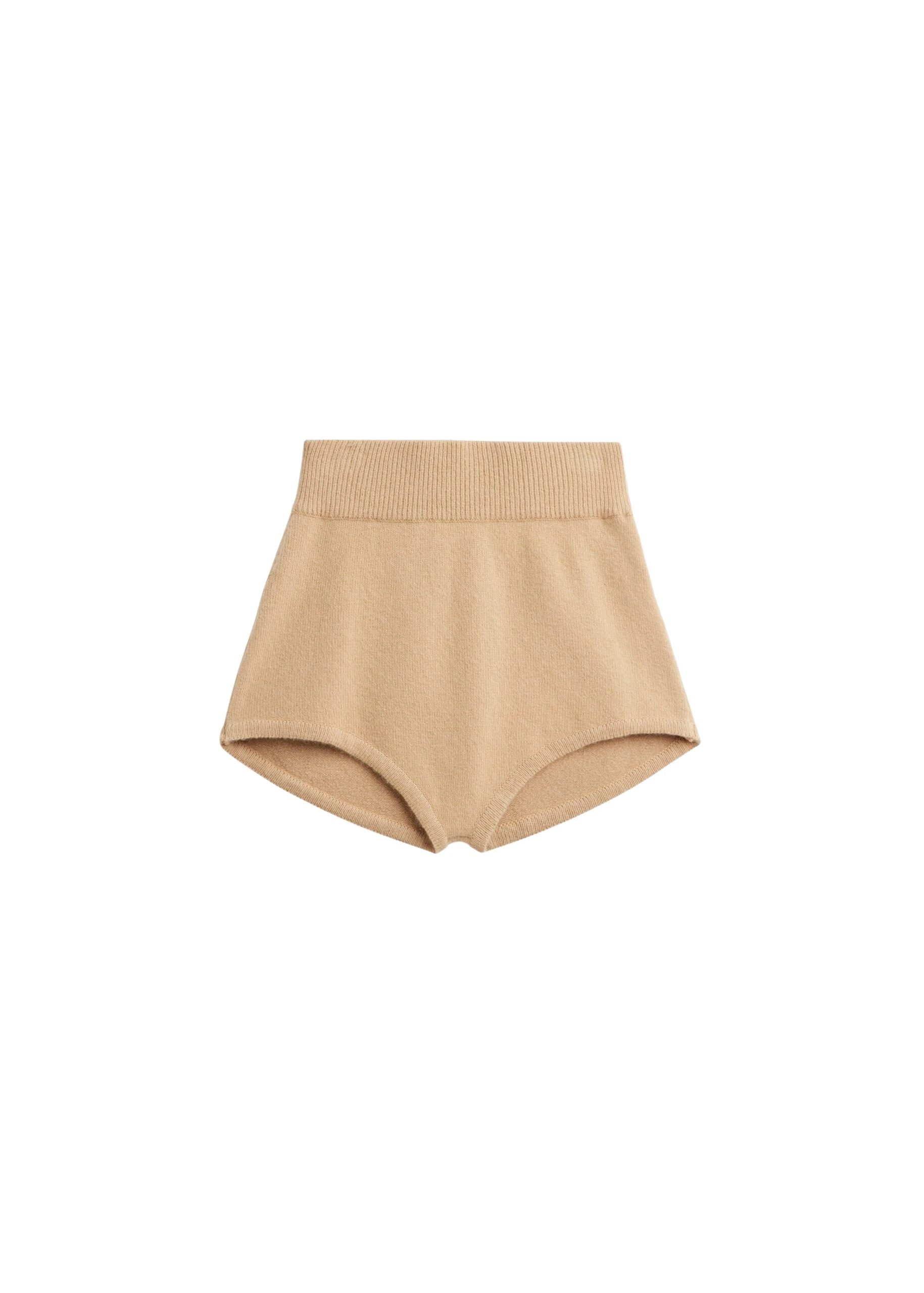 The Frankie Shop Bresica Knit Hot Pants – Camel