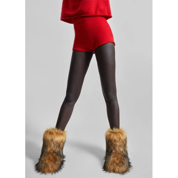 The Frankie Shop Bresica Knit Hot Pants - Red - Oversized Minimalist Shorts in Red - Shop at Luxury Shoes 