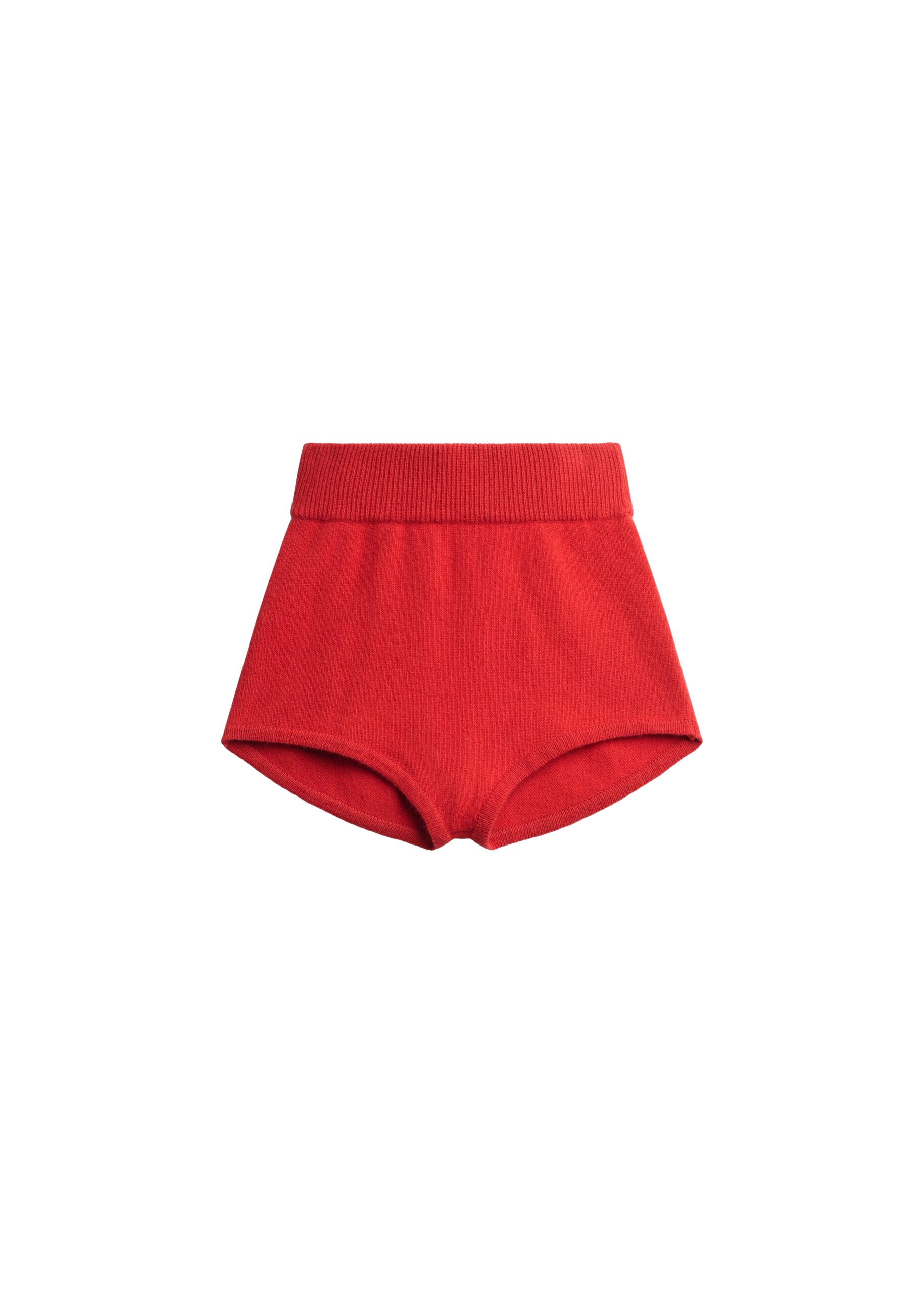 The Frankie Shop Bresica Knit Hot Pants – Red