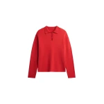 The-Frankie-Shop-Bresica-Knit-Polo-Sweater-Red-coveti-scaled55612_nobg The Frankie Shop Bresica Knit Polo Sweater - Red - Oversized Minimalist Knitwear in Red - Shop at Luxury Shoes