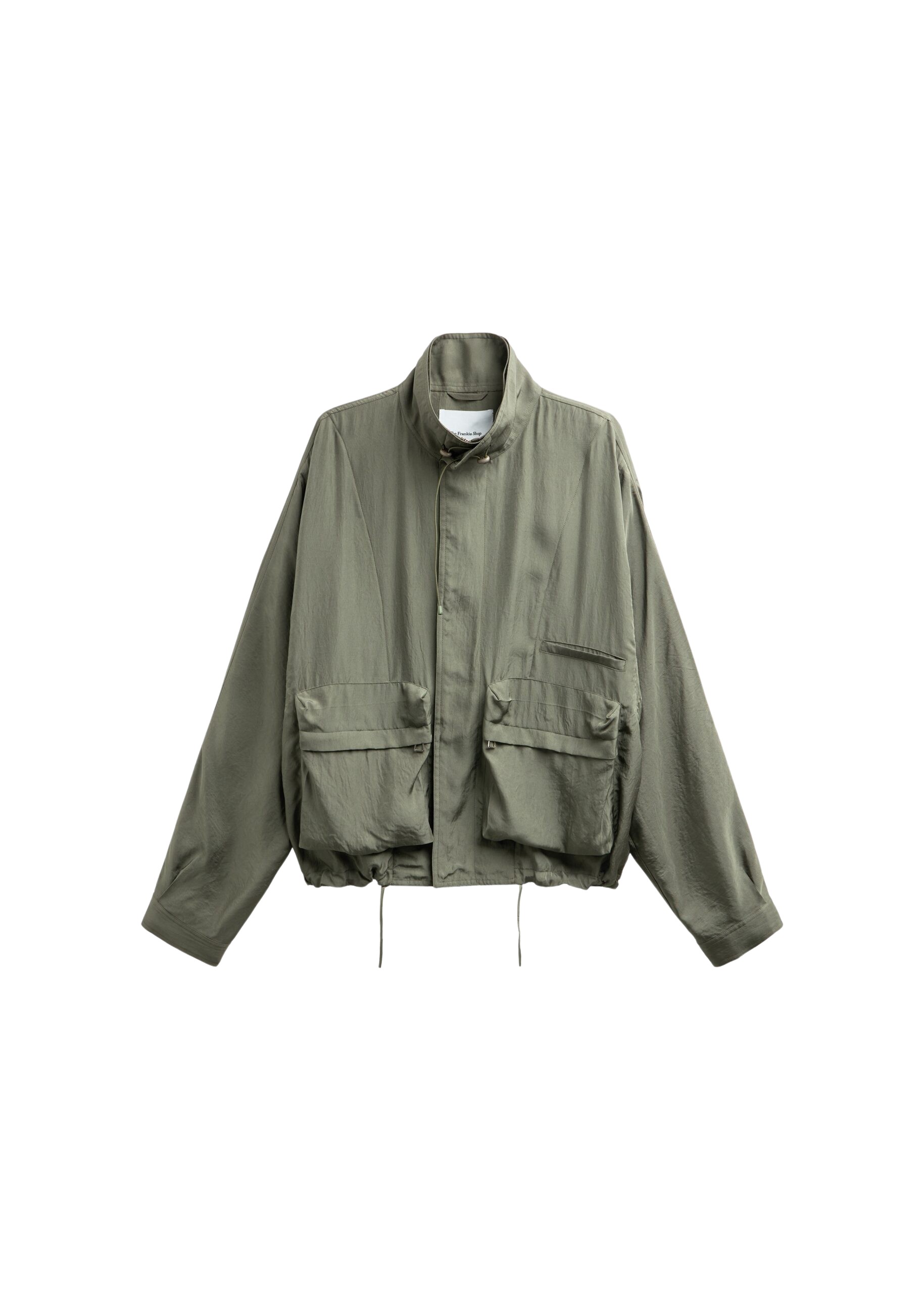 The Frankie Shop Breya Fluid Jacket – Moss Green