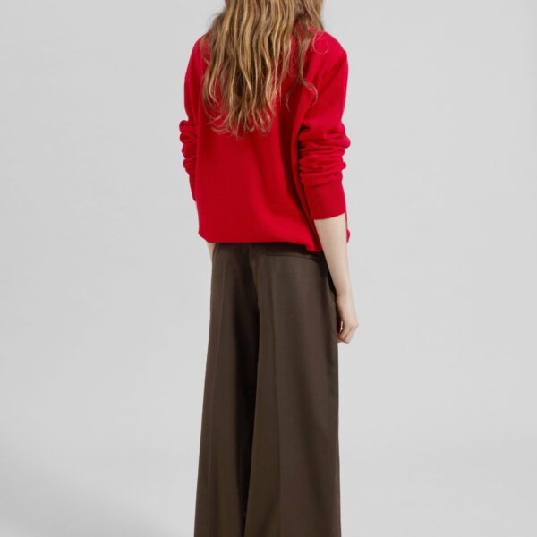 The Frankie Shop Brickell Flannel Trousers – Mocha, view 6
