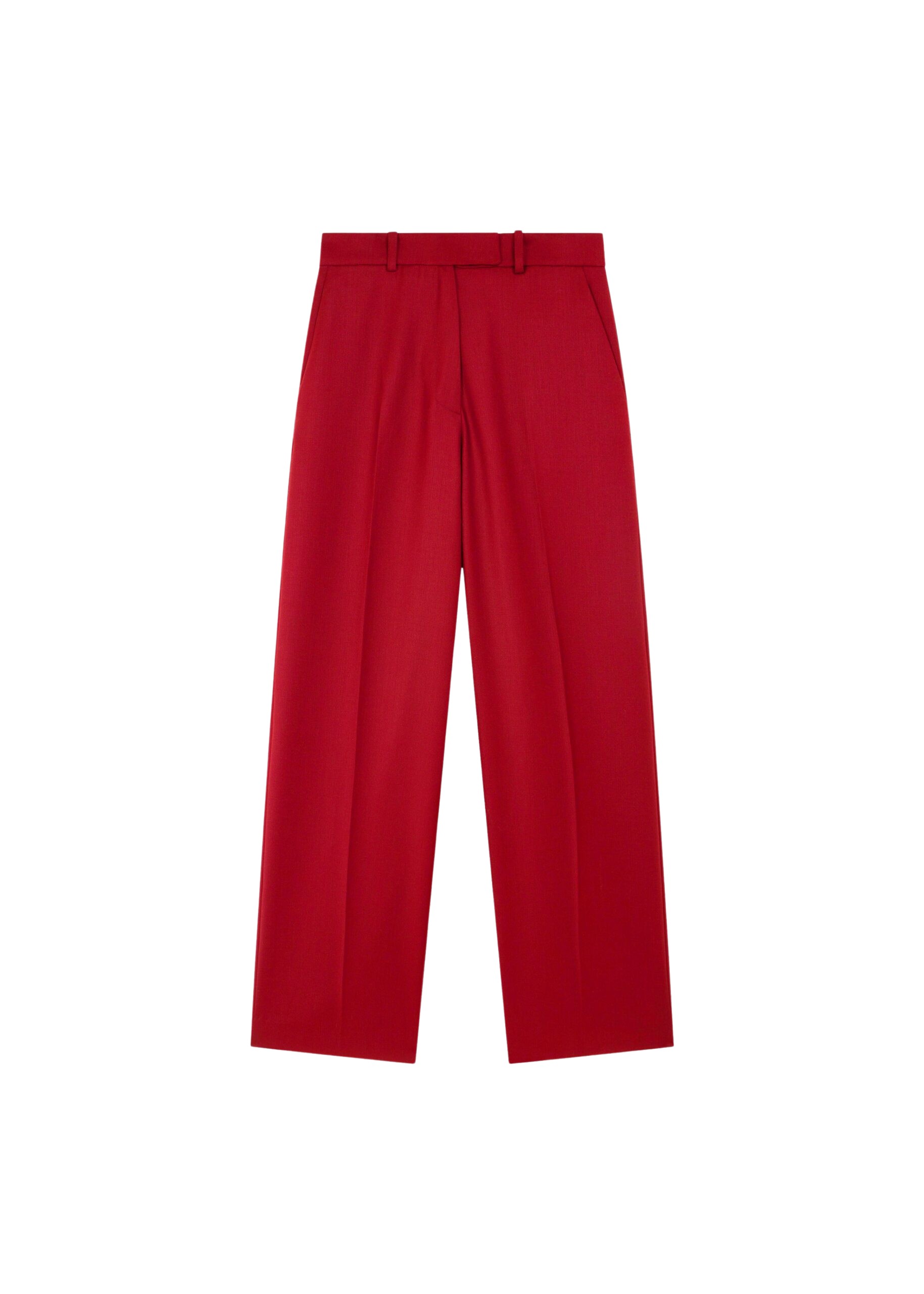 The Frankie Shop Brickell Satin Trousers – Red