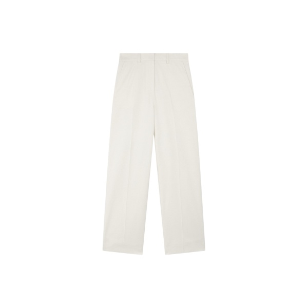 The Frankie Shop Brickell Trousers - Ivory - Oversized Minimalist Pants in Ivory - Shop at Luxury Shoes 