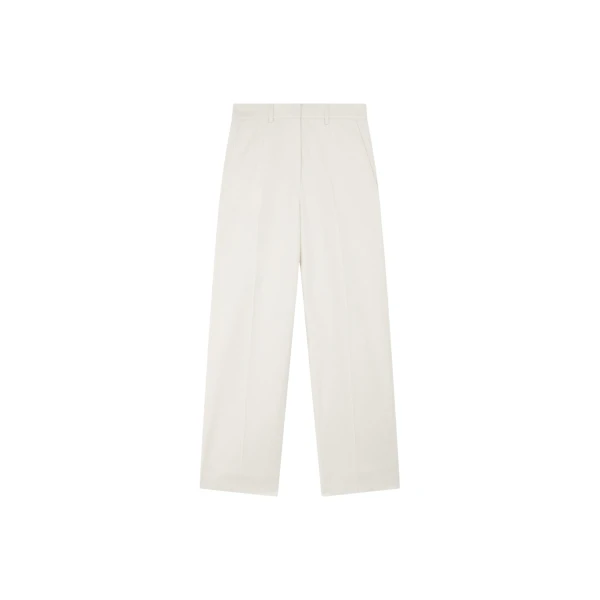 The Frankie Shop Brickell Trousers - Ivory - Oversized Minimalist Pants in Ivory - Shop at Luxury Shoes 