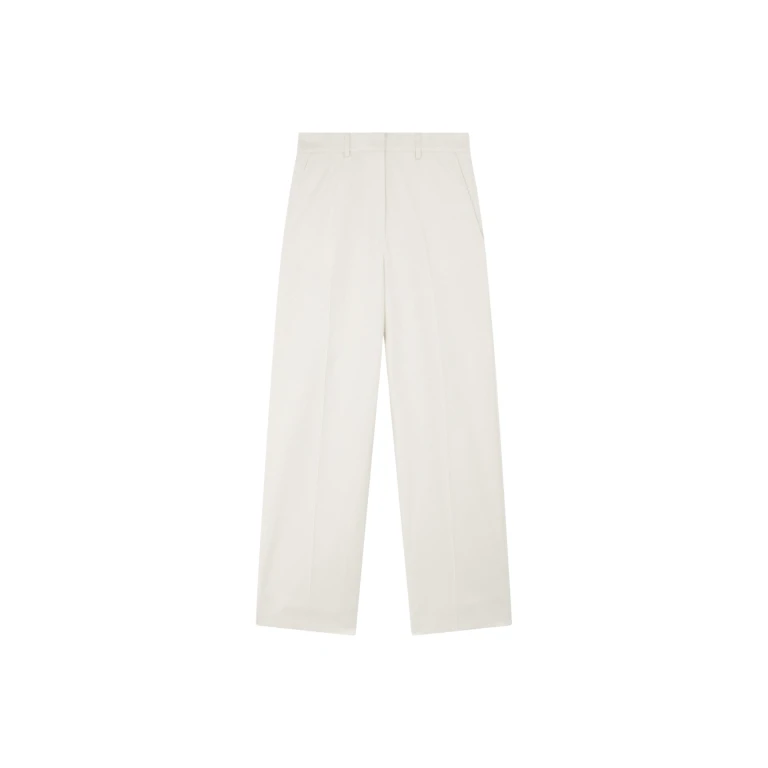 The Frankie Shop Brickell Trousers - Ivory - Oversized Minimalist Pants in Ivory - Shop at Luxury Shoes 