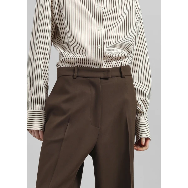 The Frankie Shop Brickell Trousers - Mocha - Oversized Minimalist Pants in Beige - Shop at Luxury Shoes 