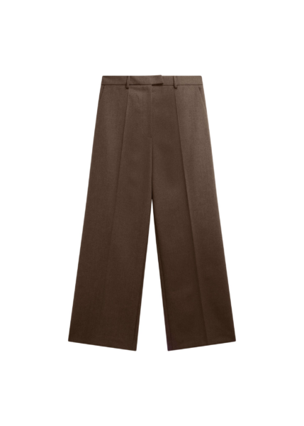 The Frankie Shop Brickell Trousers - Mocha - Oversized Minimalist Pants in Beige - Shop at Luxury Shoes 