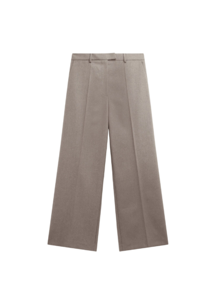 The Frankie Shop Brickell Trousers - Taupe - Oversized Minimalist Pants in Beige - Shop at Luxury Shoes 