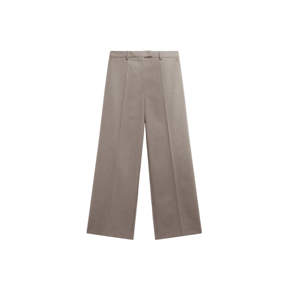The Frankie Shop Brickell Trousers - Taupe - Oversized Minimalist Pants in Beige - Shop at Luxury Shoes 