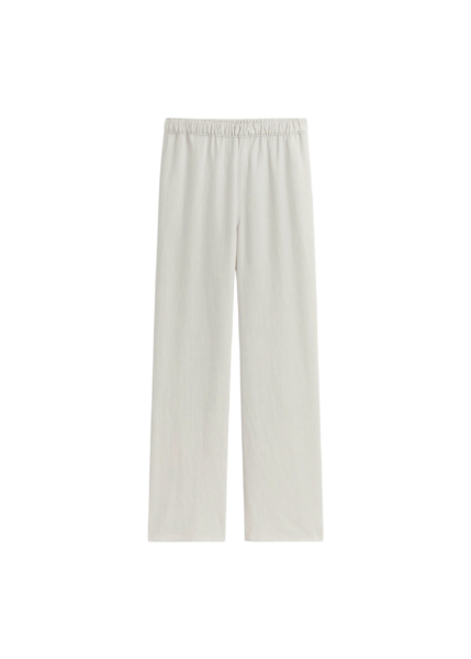 The Frankie Shop Bruna Linen Soft Pants - Light Beige - Oversized Minimalist Pants in Beige - Shop at Luxury Shoes 