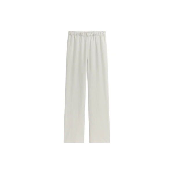 The Frankie Shop Bruna Linen Soft Pants - Light Beige - Oversized Minimalist Pants in Beige - Shop at Luxury Shoes 