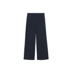 The Frankie Shop Camlez Low Belt Loop Trousers - Navy Pinstripe - Oversized Minimalist Pants in Multicolour - Shop at Luxury Shoes 