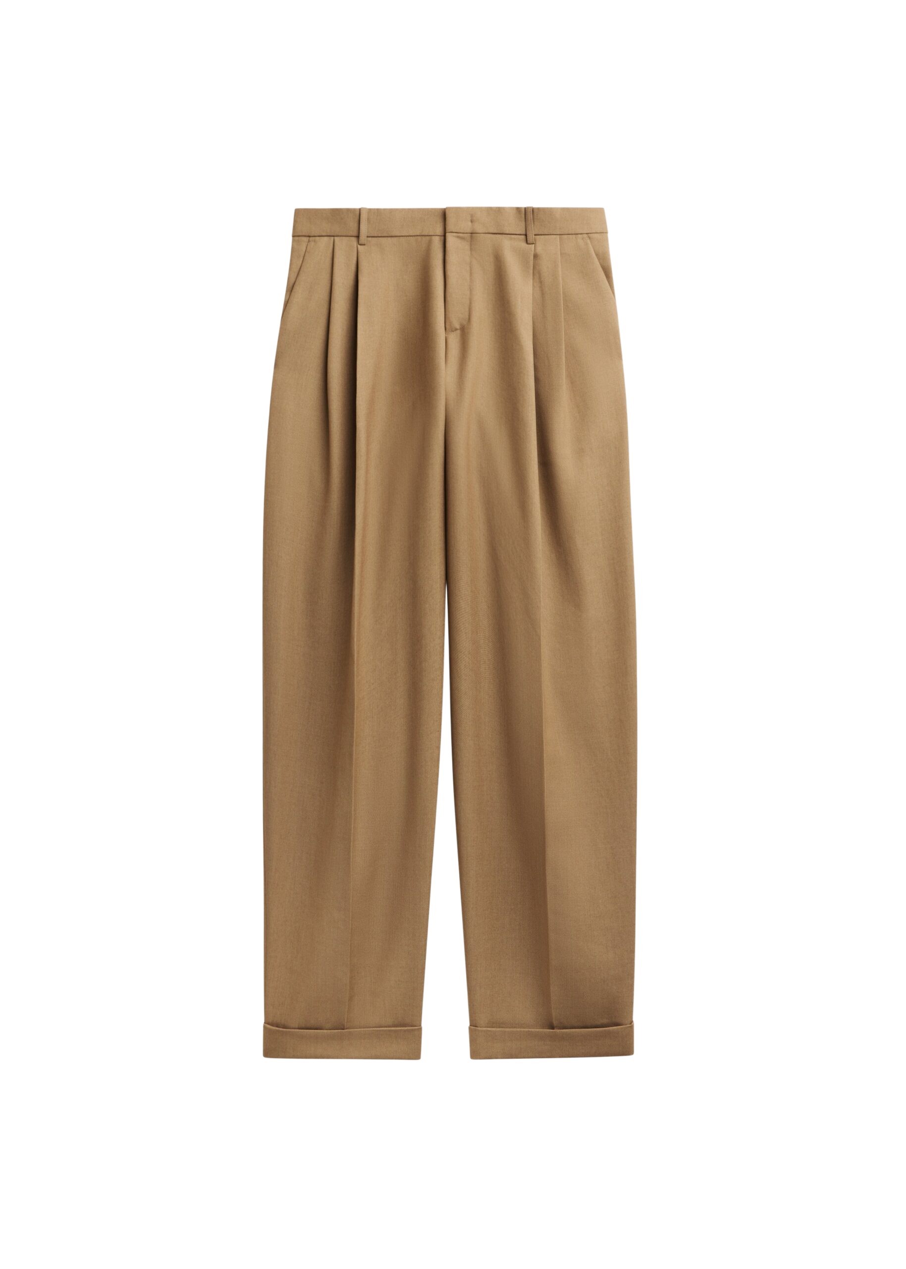 The Frankie Shop Canberra Pleated Trousers – Camel