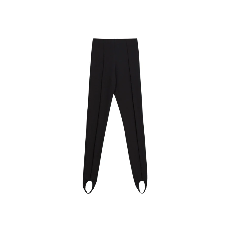 The Frankie Shop Caserta Stirrup Leggings - Black - Oversized Minimalist Pants in Black - Shop at Luxury Shoes 