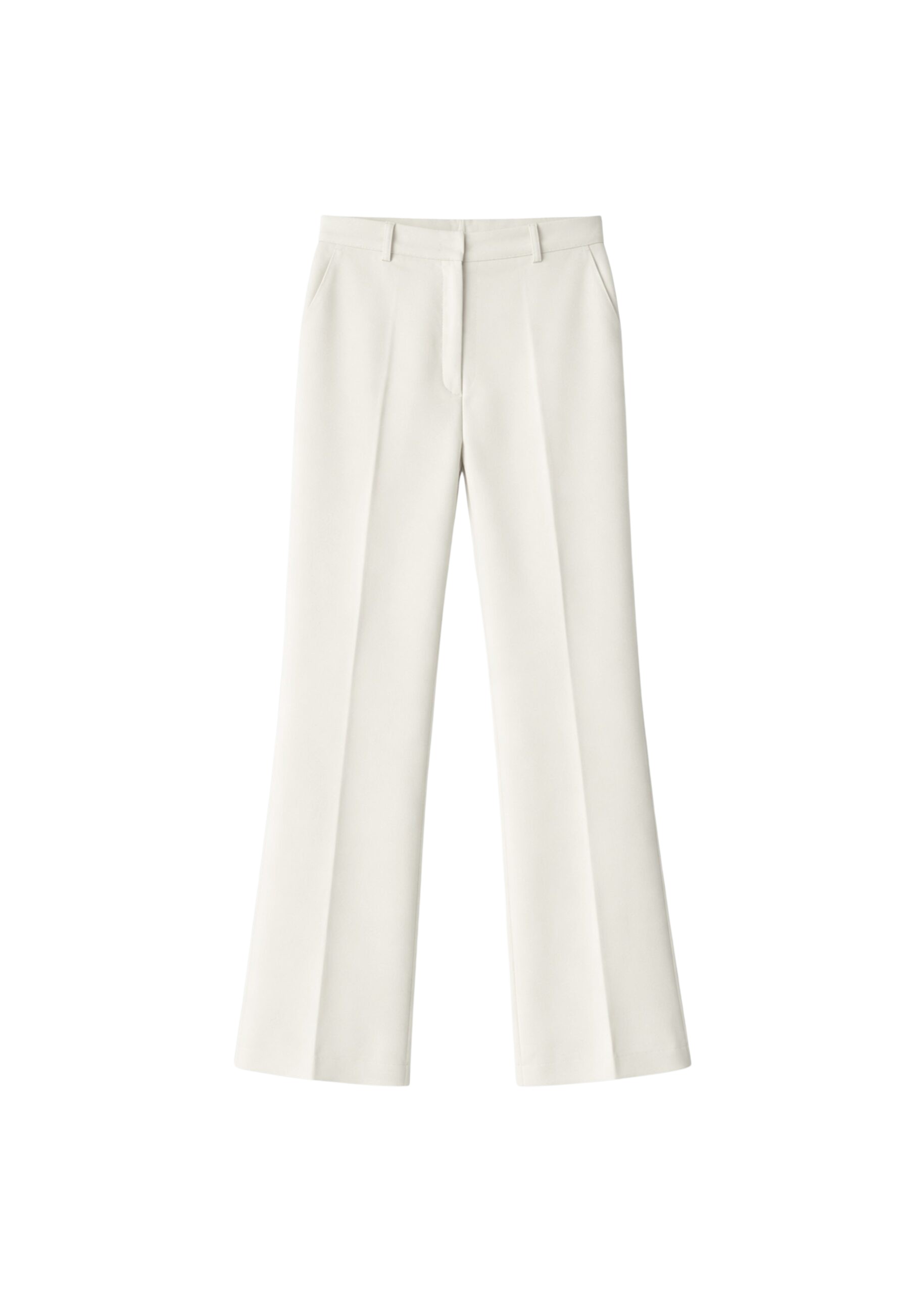 The Frankie Shop Chesnay Bootcut Pants – Cream