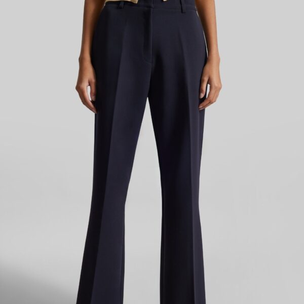 The Frankie Shop Chesnay Bootcut Pants – Navy, view 4
