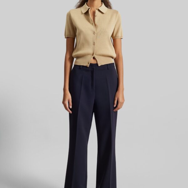 The Frankie Shop Chesnay Bootcut Pants – Navy, view 5