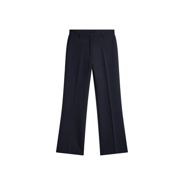 The Frankie Shop Chesnay Bootcut Pants - Navy - Oversized Minimalist Pants in Blue - Shop at Luxury Shoes 
