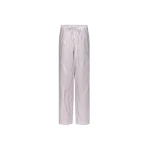 The Frankie Shop Cisco Striped Cotton Trousers – Dark Red/Light Blue