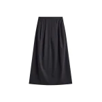 The Frankie Shop Claremont Cocoon Skirt - Black - Oversized Minimalist Skirts in Black - Shop at Luxury Shoes 