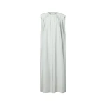 The Frankie Shop Cora Midi Cotton Silk Voile Dress - Mist - Oversized Minimalist Dresses in Grey - Shop at Luxury Shoes 