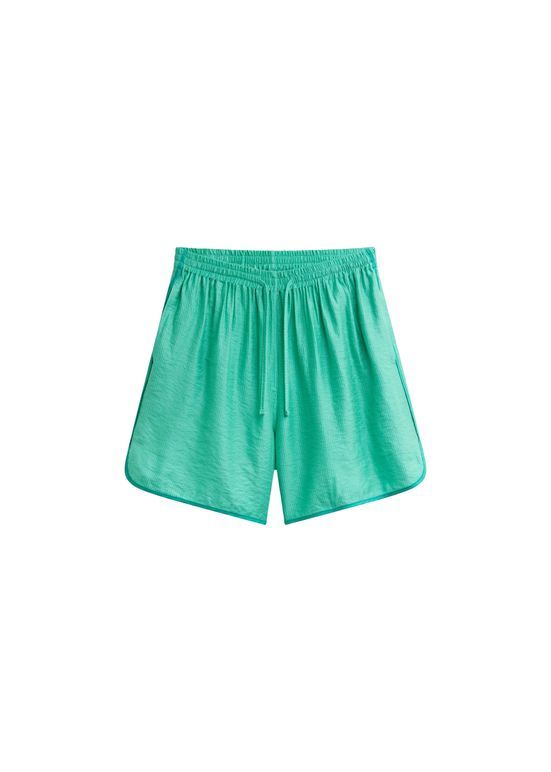 The Frankie Shop Coria Boxer Shorts – Green Stripe