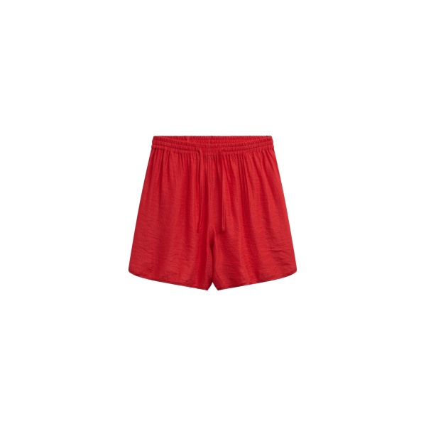 The Frankie Shop Coria Boxer Shorts - Red Stripe - Oversized Minimalist Shorts in Red - Shop at Luxury Shoes 