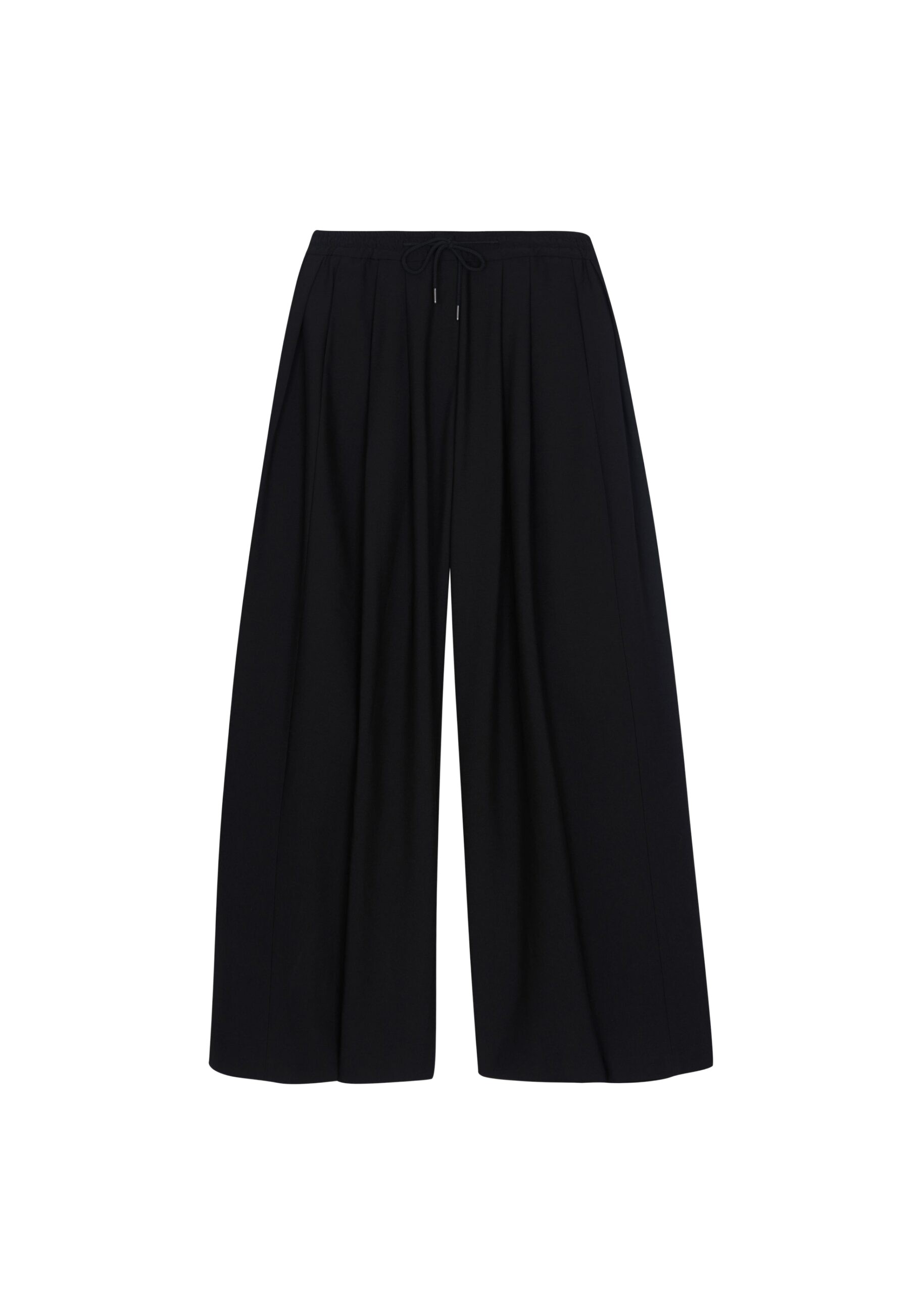 The Frankie Shop Corlen Pleated Wide Pants – Black