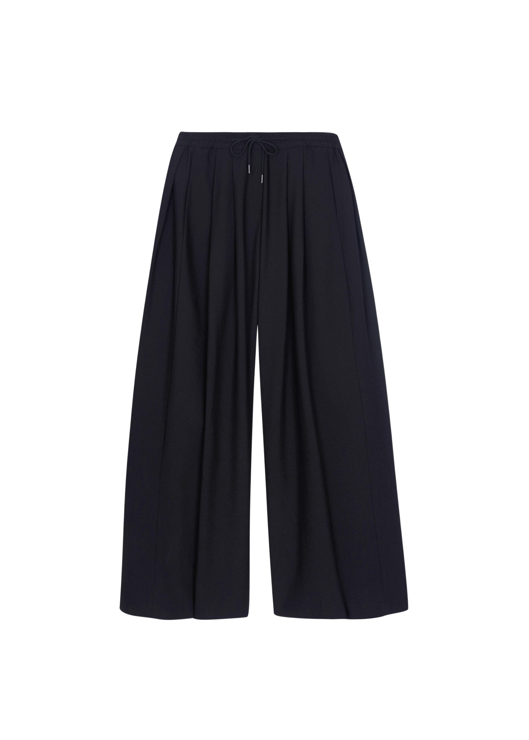 The Frankie Shop Corlen Pleated Wide Pants – Dark Navy