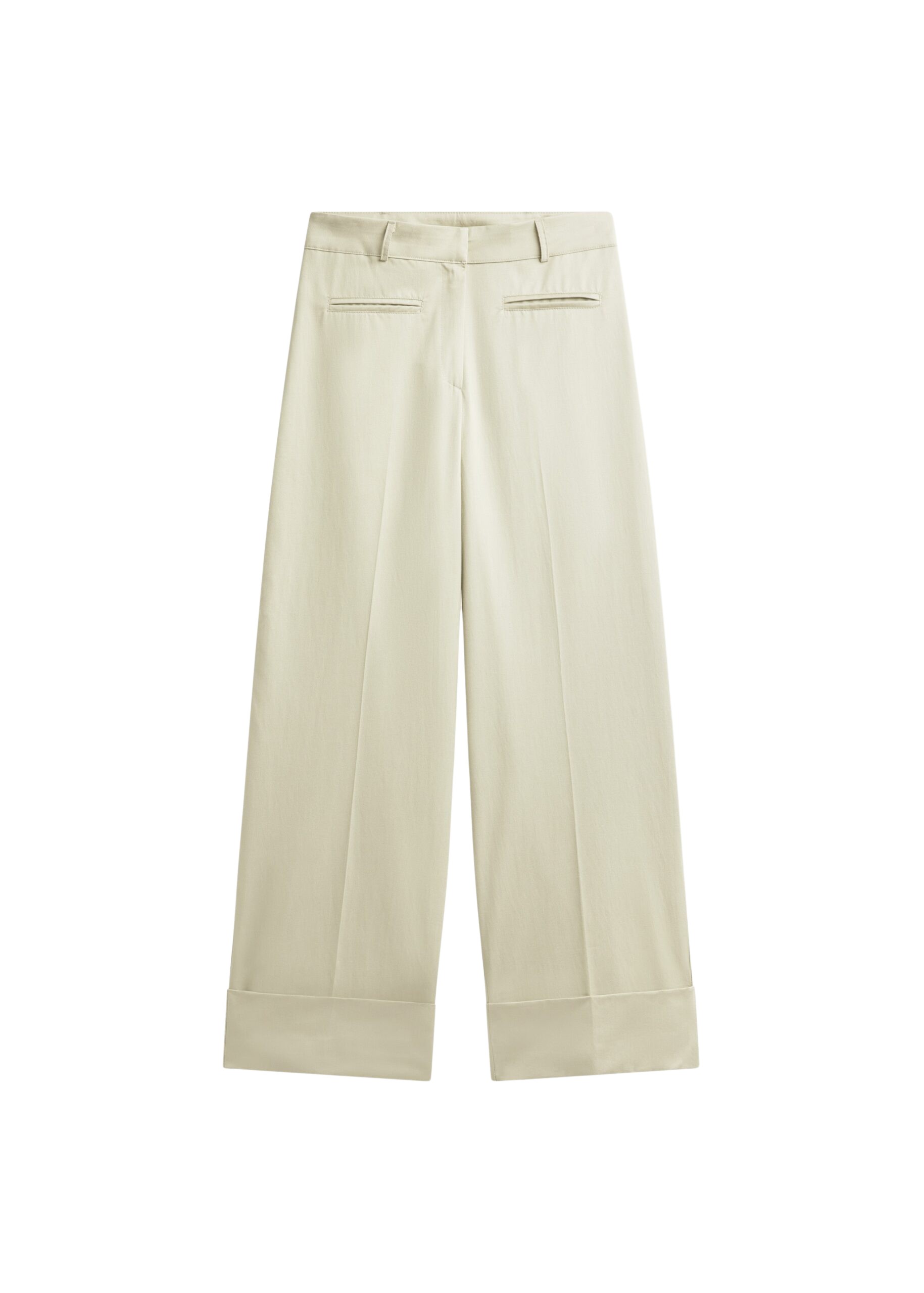The Frankie Shop Corris Straight Cuff Trousers – Beige