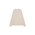 The Frankie Shop Crewneck Sweater - Beige - Oversized Minimalist Knitwear in Beige - Shop at Luxury Shoes 
