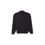The-Frankie-Shop-Croydon-Padded-Knit-Polo-Black-coveti60022_nobg The Frankie Shop Croydon Padded Knit Polo - Black - Oversized Minimalist Knitwear in Black - Shop at Luxury Shoes