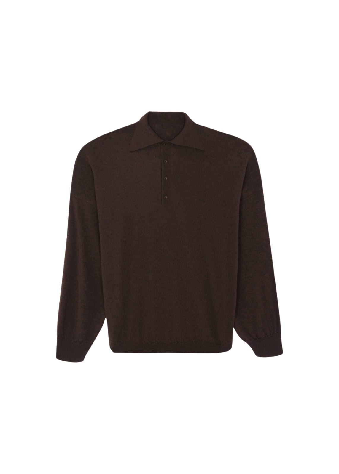 The Frankie Shop Croydon Padded Knit Polo - Brown - Oversized Minimalist Knitwear in Beige - Shop at Luxury Shoes 