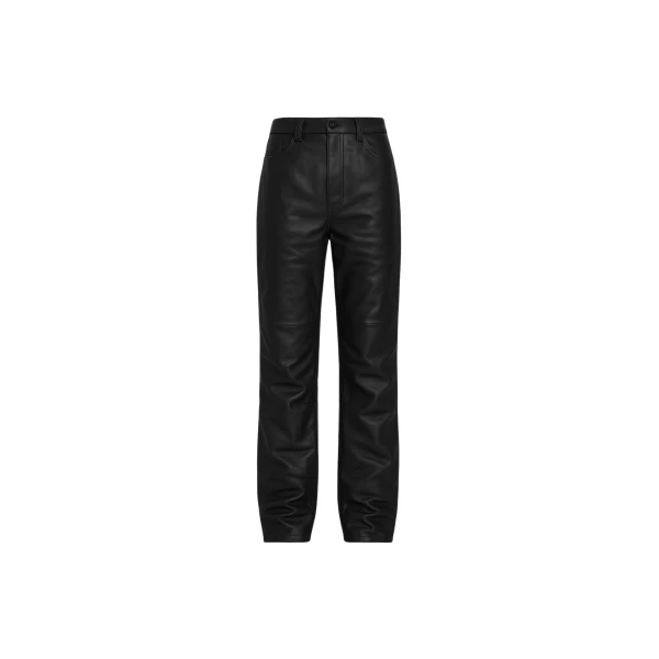 The Frankie Shop Dalston Leather Pants – Black