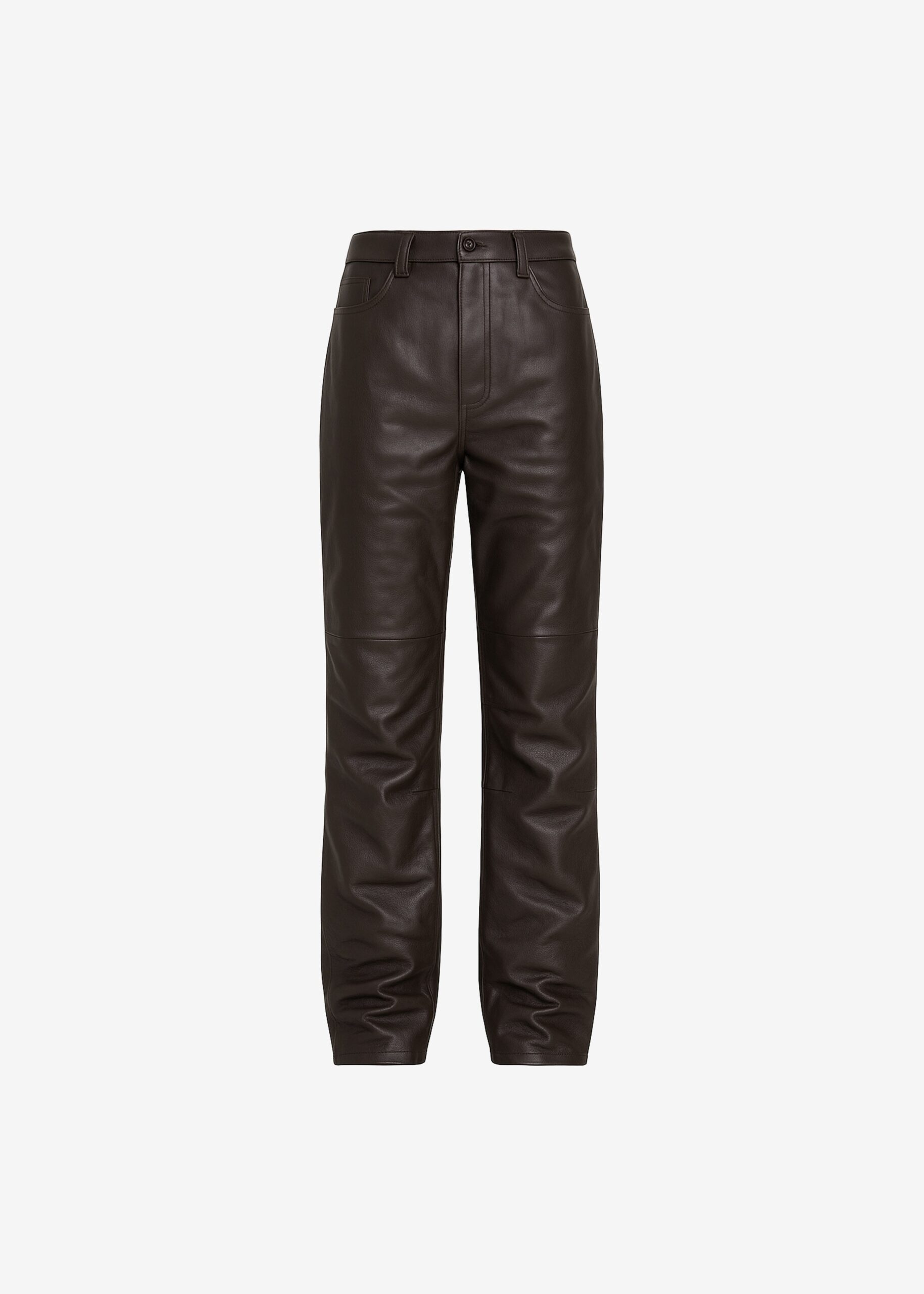 Dalston Leather Pants - Vintage Brown by The Frankie Shop - Pants The Frankie Shop Dalston Leather Pants – Vintage Brown