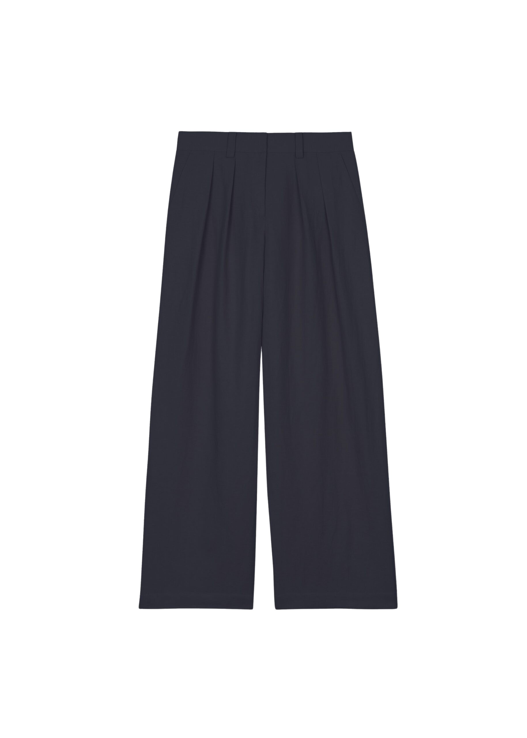 The Frankie Shop Daytona Pleated Trousers – Navy